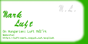 mark luft business card